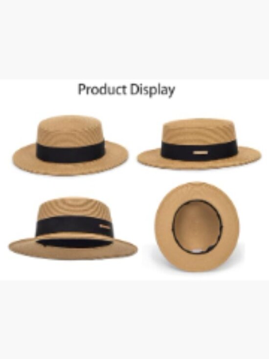 Wide Brim Porkpie Fedora UPF50 Panama Jazz Hat for Beach Hiking main image 6
